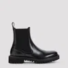 Valentino Toile Iconographe Leather Boots In Black