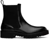 VALENTINO GARAVANI BLACK BEATLE CHELSEA BOOTS