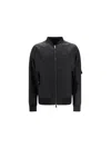Valentino Modern Utility Bomber Jacket In Black