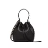 Valentino Rockstud Grainy Leather Bucket Bag