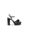 Valentino Garavani Sandal Royal Platform Sandal In Kidskin 115mm Woman Black 40.5 In Black