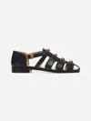 Valentino Studshield Fisherman Sandals In Calf Leather