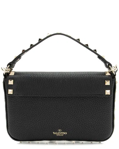 Valentino Garavani Valentino Black Calfskin Rockstud Pouch (authentic Pre-loved)