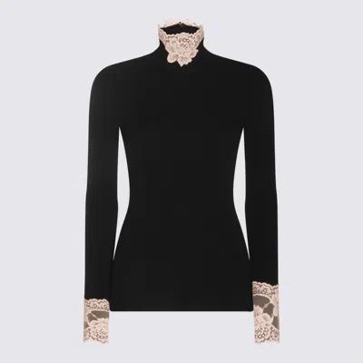 VALENTINO BLACK CASHMERE KNITWEAR