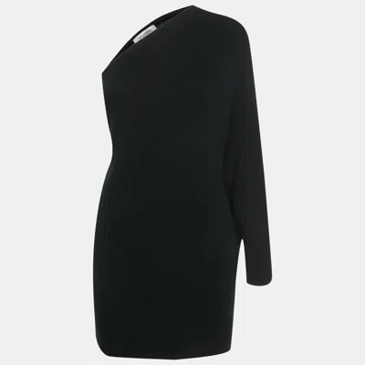 Pre-owned Valentino Black Cashmere One Shoulder Sweater Xs