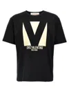 Valentino Crew Neck Short Sleeves T-shirts In Black