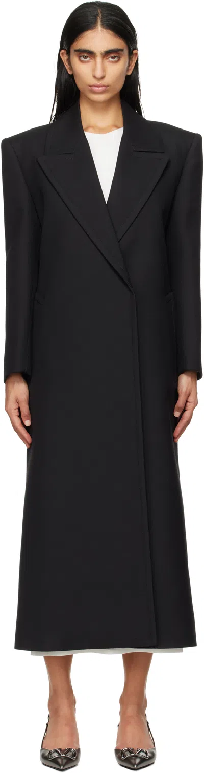 Valentino Sophisticated Virgin Wool Jacket With Classic Lapels For Women In Black