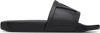 Valentino Garavani Black Sandals With Vlogo Detail On The Front In Tech Fabric Man In 0no Nero