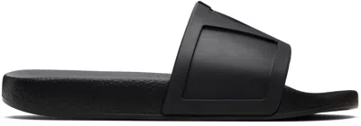 Valentino Garavani Black Coolside Rubber Slide Sandals
