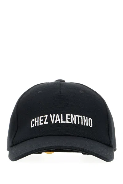 Valentino Garavani Logo Baseball Cap In Black