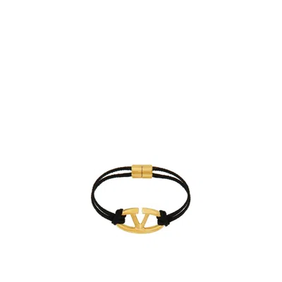 Valentino Garavani Black Cotton Bracelet