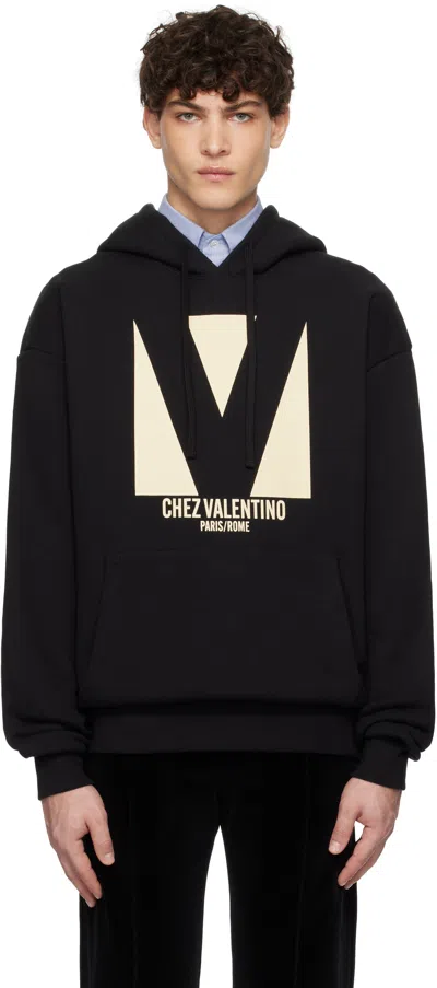 Valentino Sweatshirt Man In Black