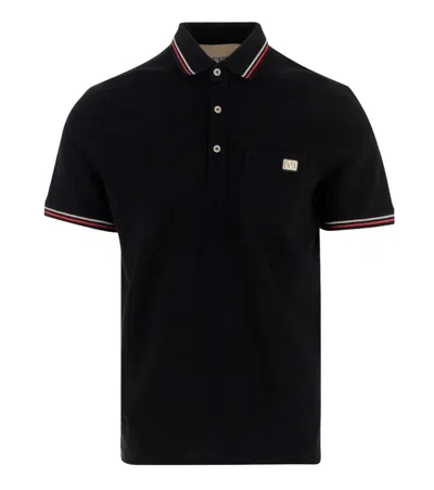 Valentino Black Cotton Logo Polo