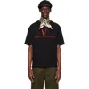 Valentino Black Crew Neck T-shirts In Black