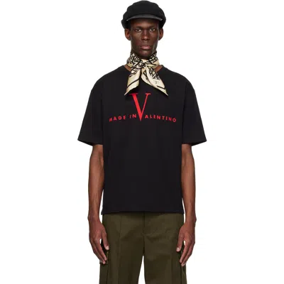 Valentino T-shirt Jersey In Black