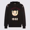 Valentino Crystal-embellished Hooded Sweater With Embroidered Logo In Black