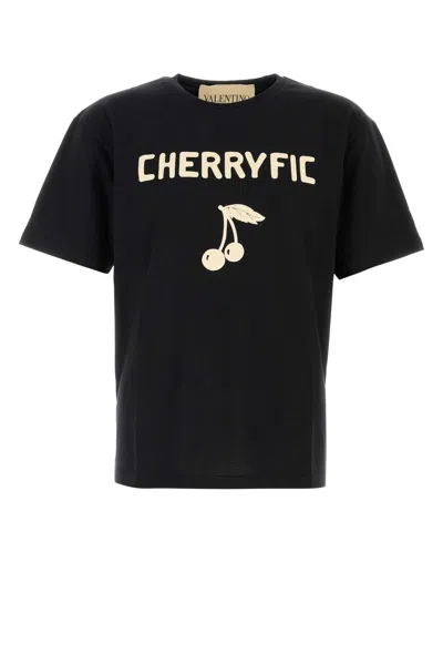 Valentino Black Cotton T-shirt