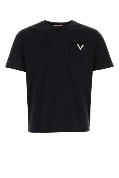 VALENTINO BLACK COTTON T-SHIRT