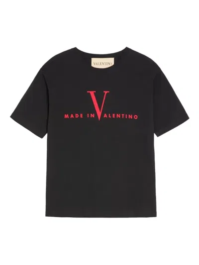Valentino Black Cotton T-shirt