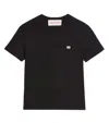 Valentino Logo Patch Crew Neck Short Sleeve T-shirt In Black