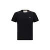 Valentino Logo Patch Crew Neck Short Sleeve T-shirt In Black