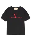Valentino Black Crew Neck T-shirts