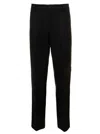 Valentino Side-stripe Tailored Trousers In Black