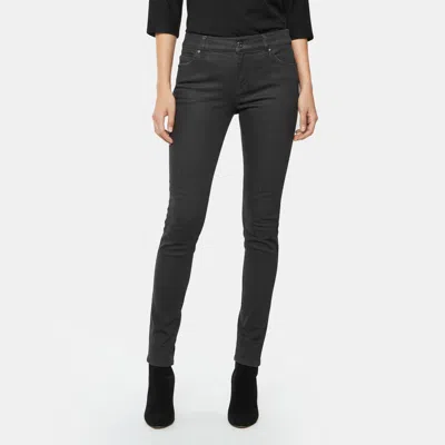 Pre-owned Valentino Black Denim Distressed Slim Fit Jeans M/waist 32"