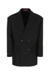 Valentino Sophisticated Wool Blend Jacket In Black