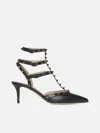 Valentino Rockstud Leather Slingback Pumps