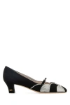 Valentino Garavani Women Black Fabric Bowow Pumps