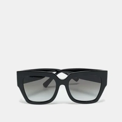 Pre-owned Valentino Black Gradient Va 4082 Vlogo Square Sunglasses