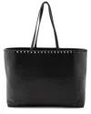 Valentino Black Leather Rockstud Shopper Tote (authentic Pre-loved) In Black