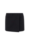 Valentino Minifalda Wrap Miniskirt In Black