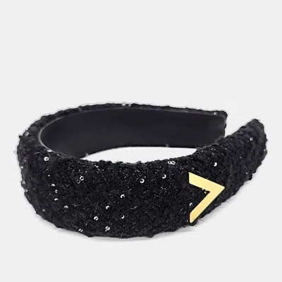 Pre-owned Valentino Garavani Black Hairband