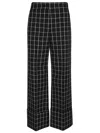 Valentino Women's Black/ivory Chequered Trousers | Size 38 | 6b3rb65592w In Black