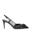 Valentino 80mm Atelier Slingback Pumps In Black