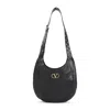 Valentino Hoboho Small Shoulder Bag With Studded Strap In Black