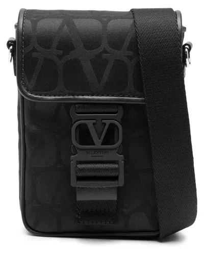 Valentino Garavani Black Iconographe Mini Crossbody Bag