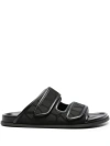 Valentino Black Iconographe Monogram Canvas Slides In Black