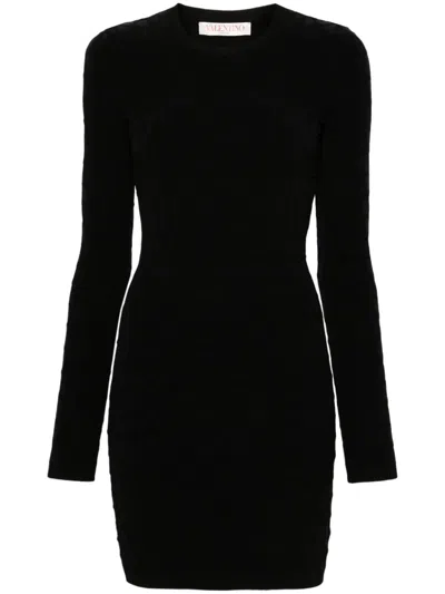 Valentino Black Iconographic Short Dress For Women