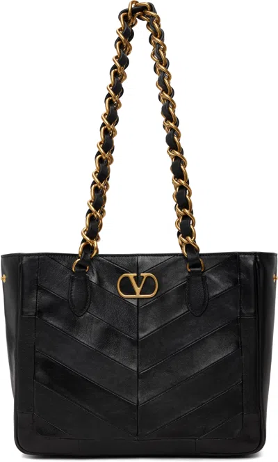 Valentino Garavani Black Jean Small Tote