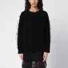 Valentino Garavani Jumper With Ruffles In Black