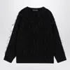 Valentino Garavani Jumper With Ruffles In Black