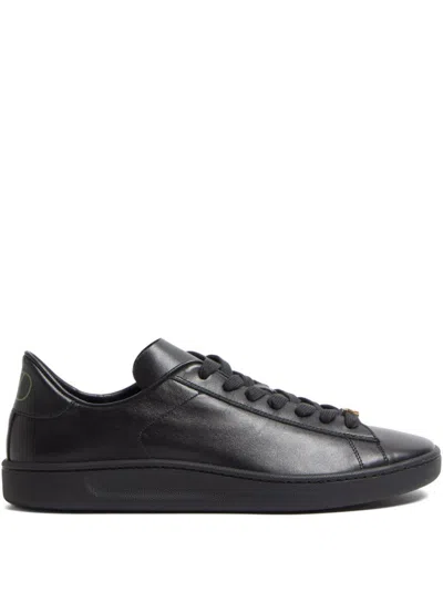 VALENTINO GARAVANI BLACK LACE UP SNEAKERS
