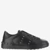 Valentino Rockstud Untitled Studded Leather Sneakers
