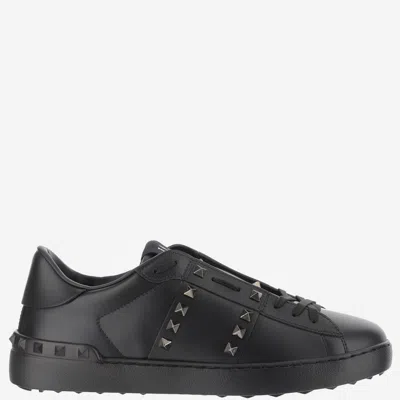 VALENTINO GARAVANI BLACK LACE UP SNEAKERS