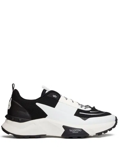 Valentino Garavani Black Lace Up Sneakers