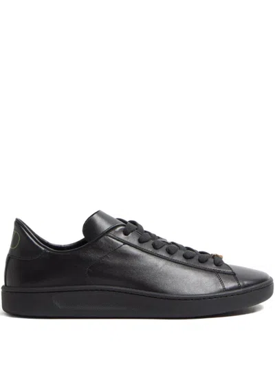 VALENTINO GARAVANI BLACK LACE UP SNEAKERS