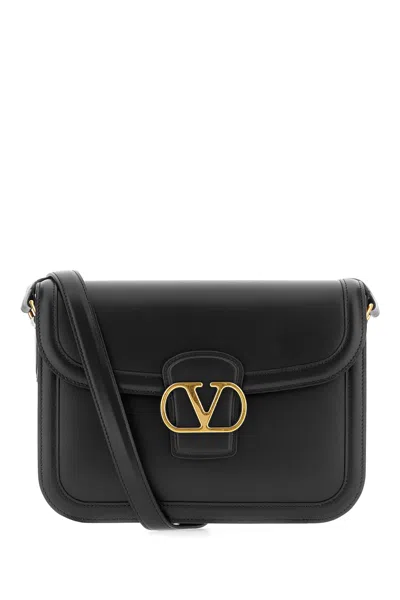 Valentino Garavani Black Leather 9to5 Crossbody Bag